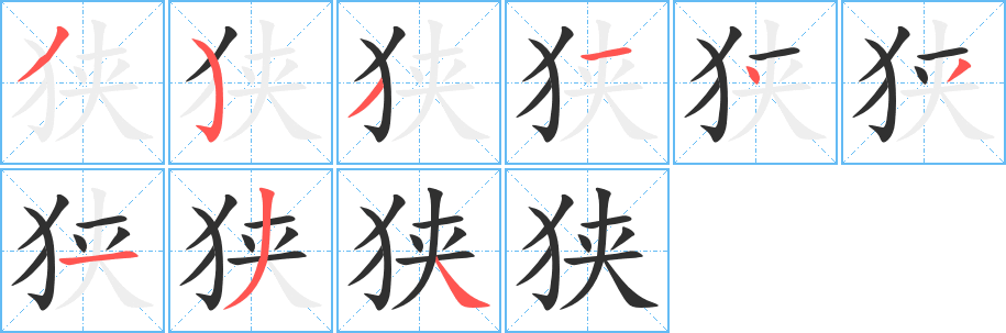 狭