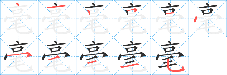 毫
