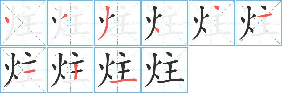 炷